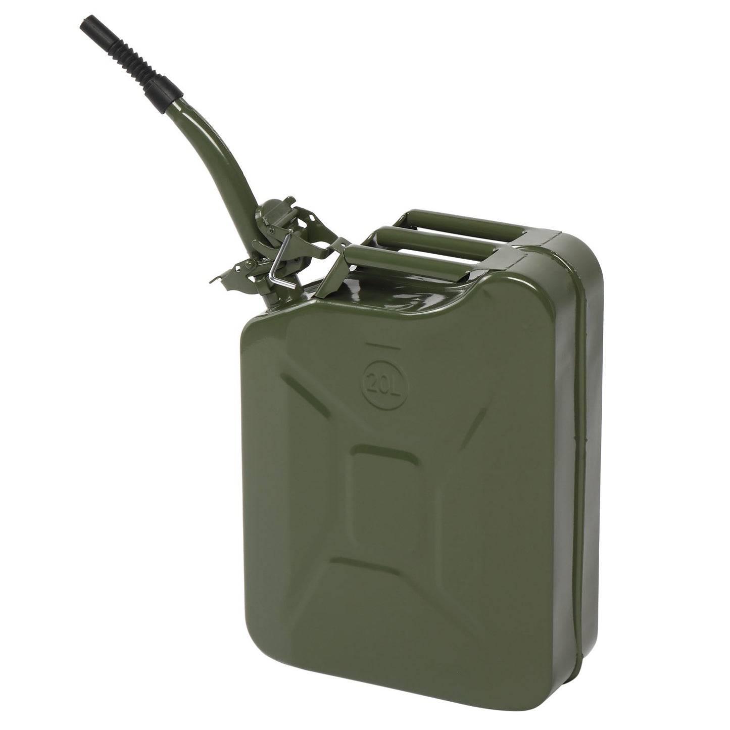 20L Portable Fuel Can with Spout – Petrol Diesel Storage, Army Green