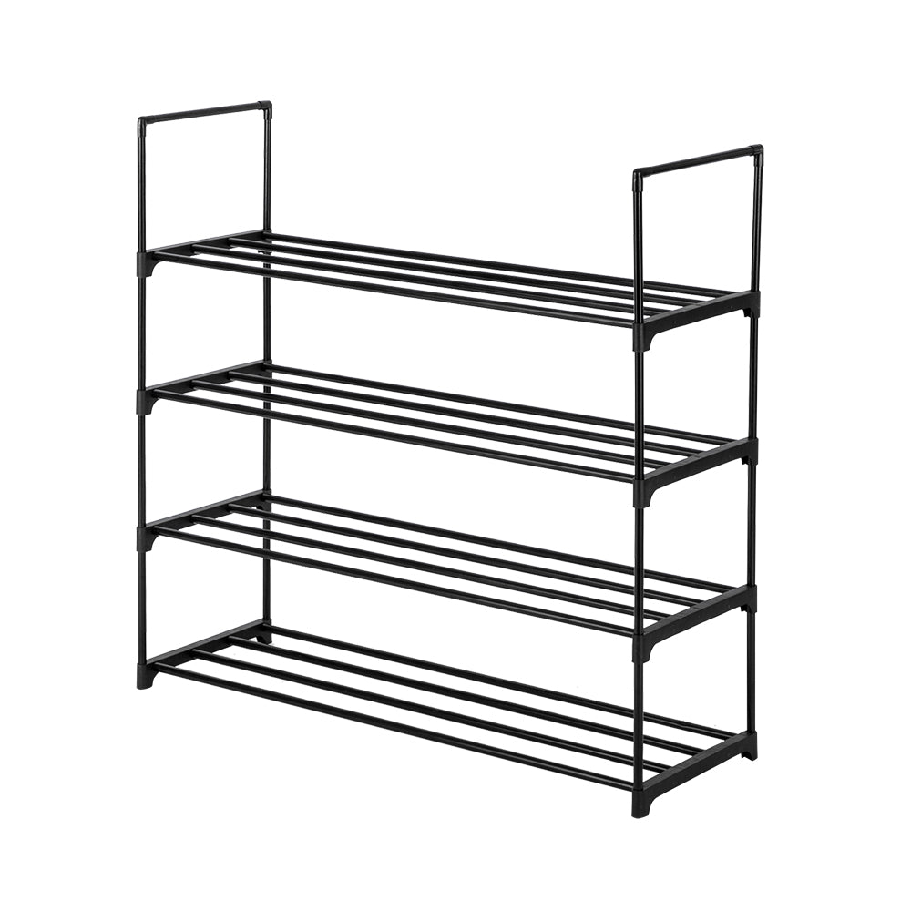 4-Tier Stackable Shoe Rack – Entryway Organizer Shelf for Hallway