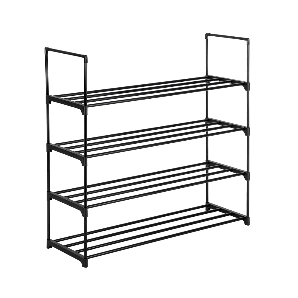 4-Tier Stackable Shoe Rack – Entryway Organizer Shelf for Hallway