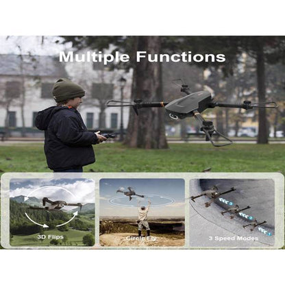 4DRC V4 Mini Foldable Drone 1080P HD Camera – 3 Batteries for Kids & Adults