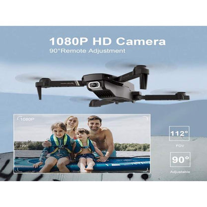 4DRC V4 Mini Foldable Drone 1080P HD Camera – 3 Batteries for Kids & Adults