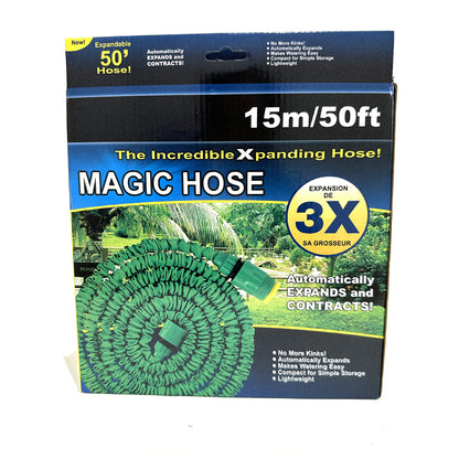 Expandable 50ft Bendable Garden Hose Pipe with Spray Gun – Flexible