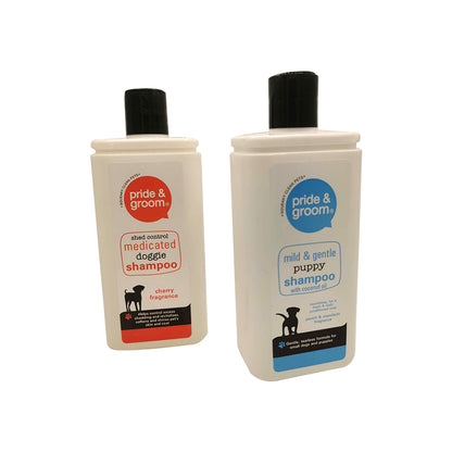 300ml Medicated Dog Shampoo – Anti-Shedding Puppy Wash, Cherry Scent