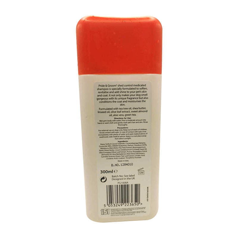 300ml Medicated Dog Shampoo – Anti-Shedding Puppy Wash, Cherry Scent