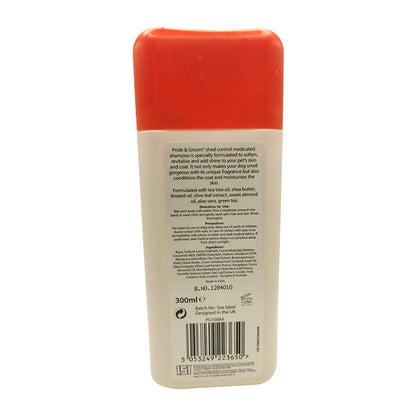 300ml Medicated Dog Shampoo – Anti-Shedding Puppy Wash, Cherry Scent