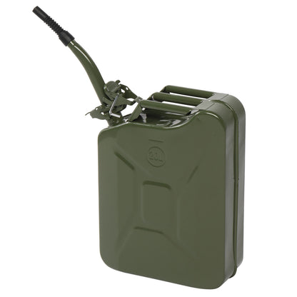 20L Portable Fuel Can with Spout – Petrol Diesel Storage, Army Green