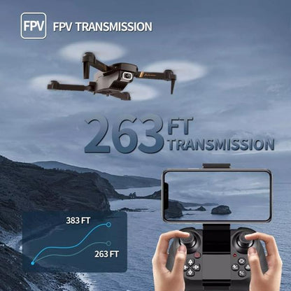 4DRC V4 Mini Foldable Drone 1080P HD Camera – 3 Batteries for Kids & Adults