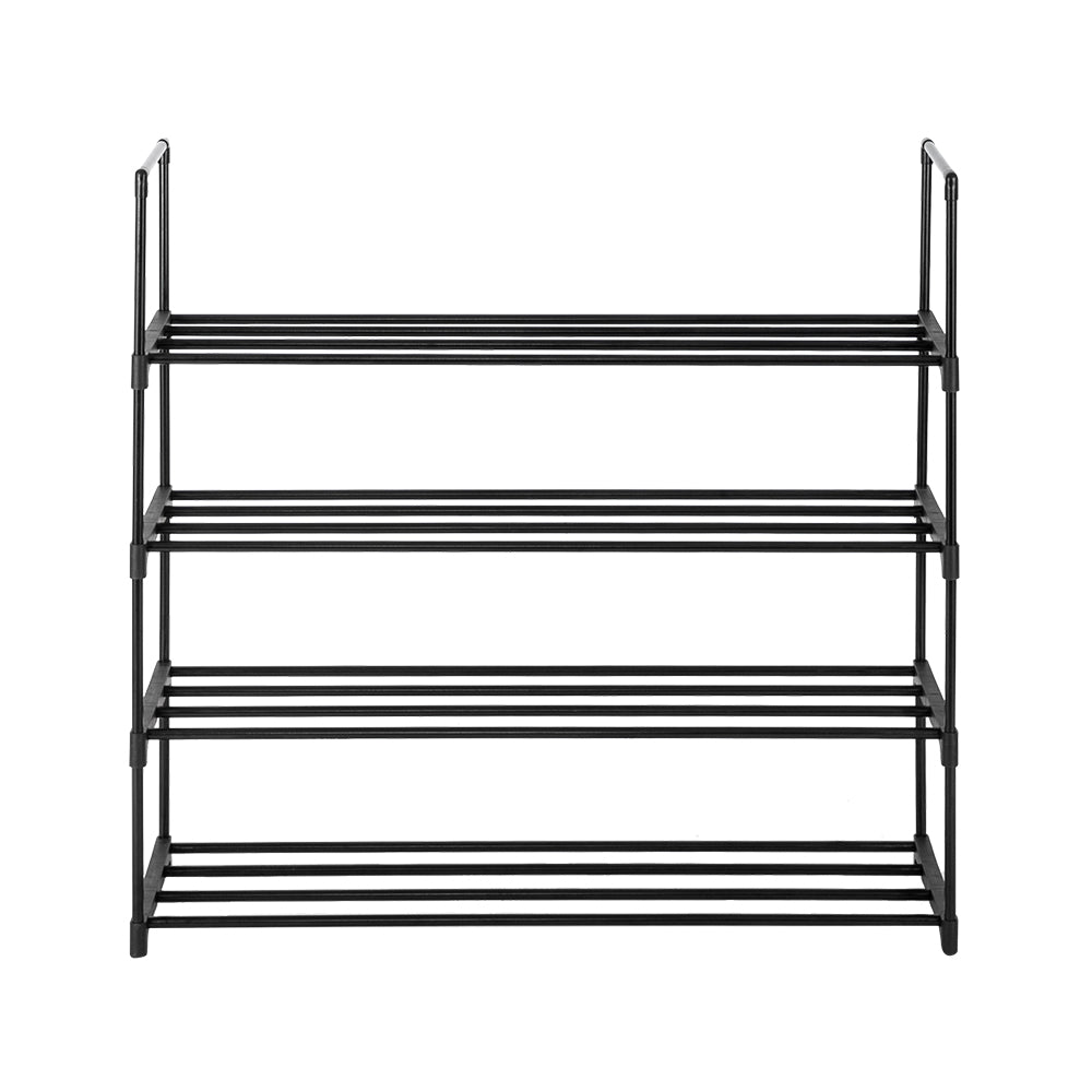 4-Tier Stackable Shoe Rack – Entryway Organizer Shelf for Hallway