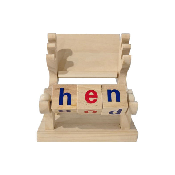 Wooden Spelling Toy & Flash Cards Set – Learning Game for Kids 4–7