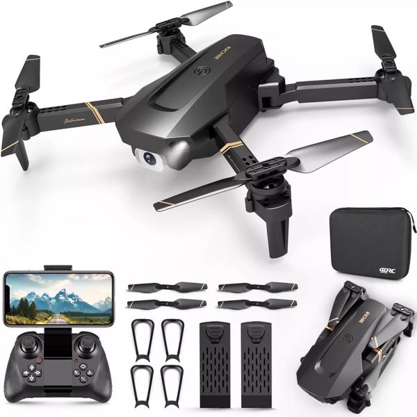 4DRC V4 Mini Foldable Drone 1080P HD Camera – 3 Batteries for Kids & Adults