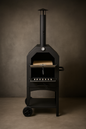 Outdoor Wood Fired Pizza Oven with Stone, Grill Rack & Peel – Portable