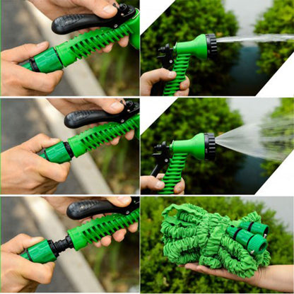 Expandable 50ft Bendable Garden Hose Pipe with Spray Gun – Flexible