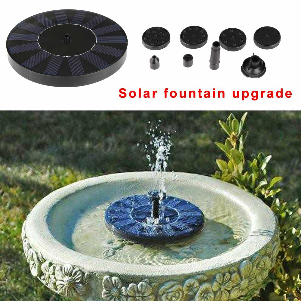 Solar Floating Fountain Pump for Birdbath, Garden, Pool & Pond