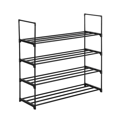 4-Tier Stackable Shoe Rack – Entryway Organizer Shelf for Hallway
