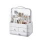 Cosmetic Organizer Box with Lid – Waterproof Makeup Storage, 3 Tiers