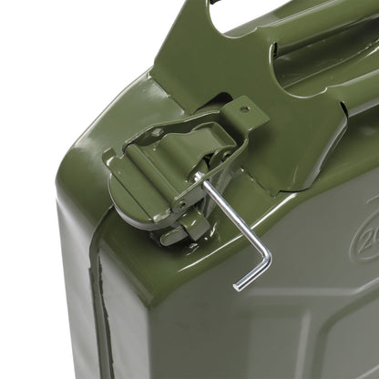 20L Portable Fuel Can with Spout – Petrol Diesel Storage, Army Green