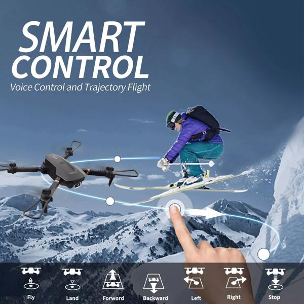 4DRC V4 Mini Foldable Drone 1080P HD Camera – 3 Batteries for Kids & Adults