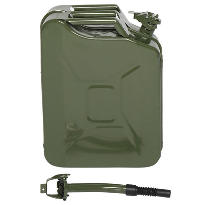 20L Portable Fuel Can with Spout – Petrol Diesel Storage, Army Green